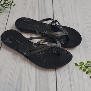 Ipanema Gisele Bundchen Flip Flop Sandals - Black Womens Size 7